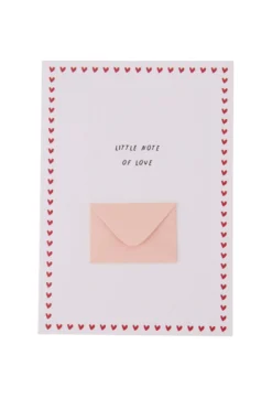 wenskaart mini envelopje little note of love