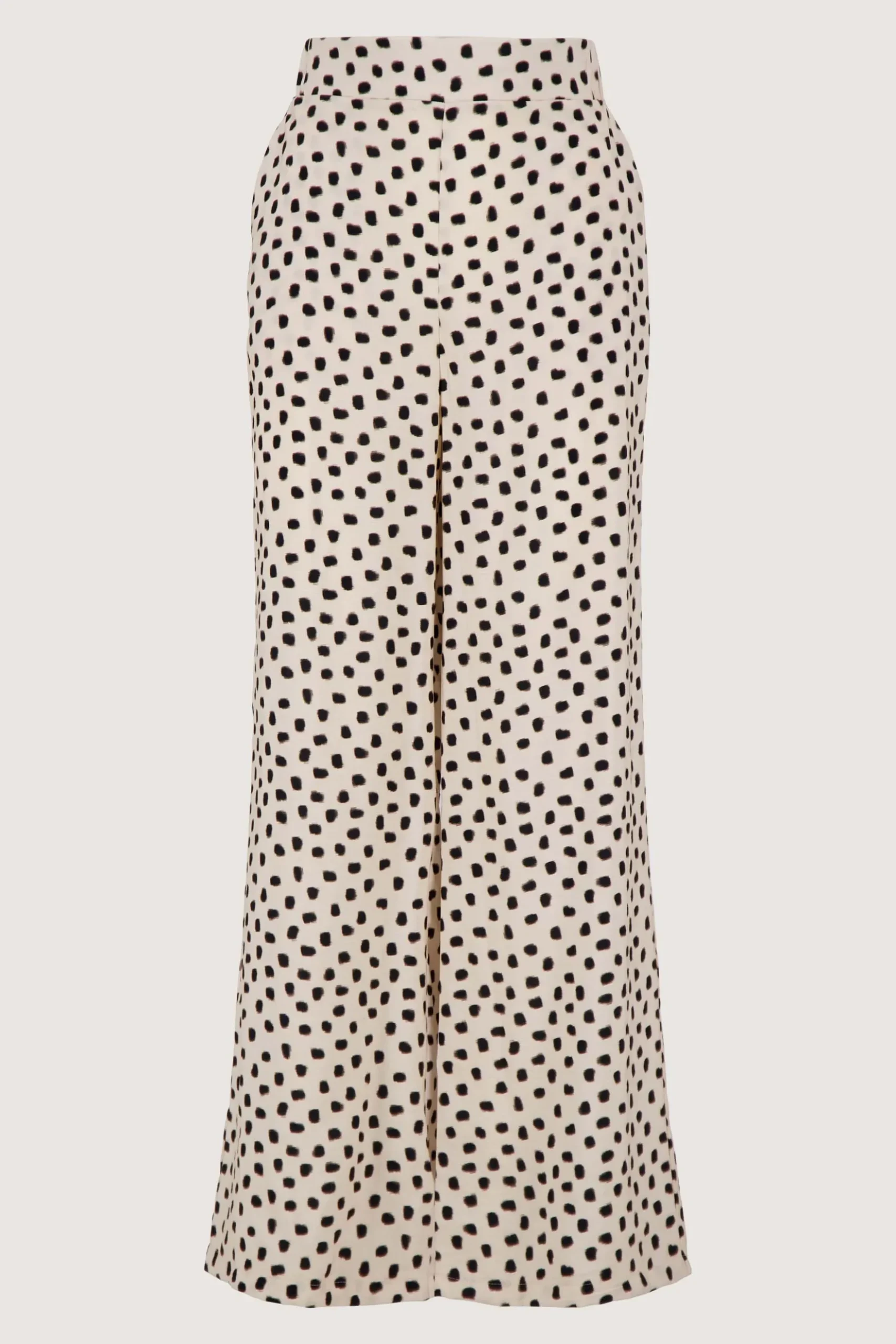 wijde broek met stip print