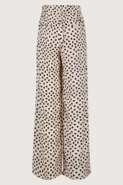 wijde broek met stip print