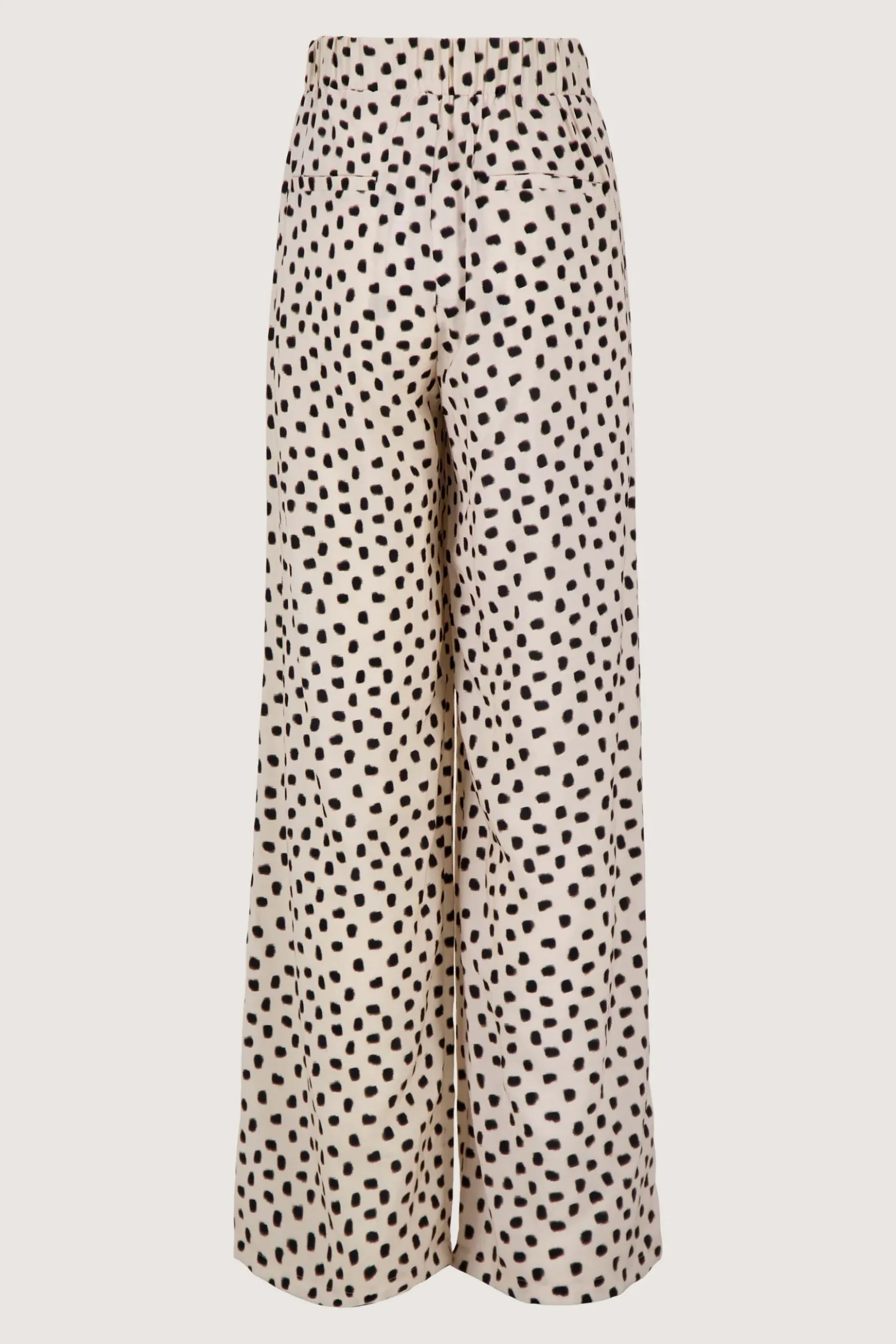 wijde broek met stip print
