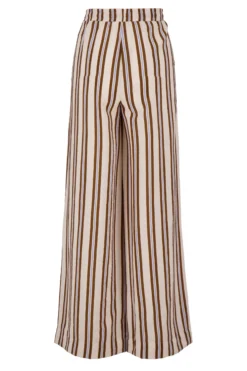 wijde broek met strepen