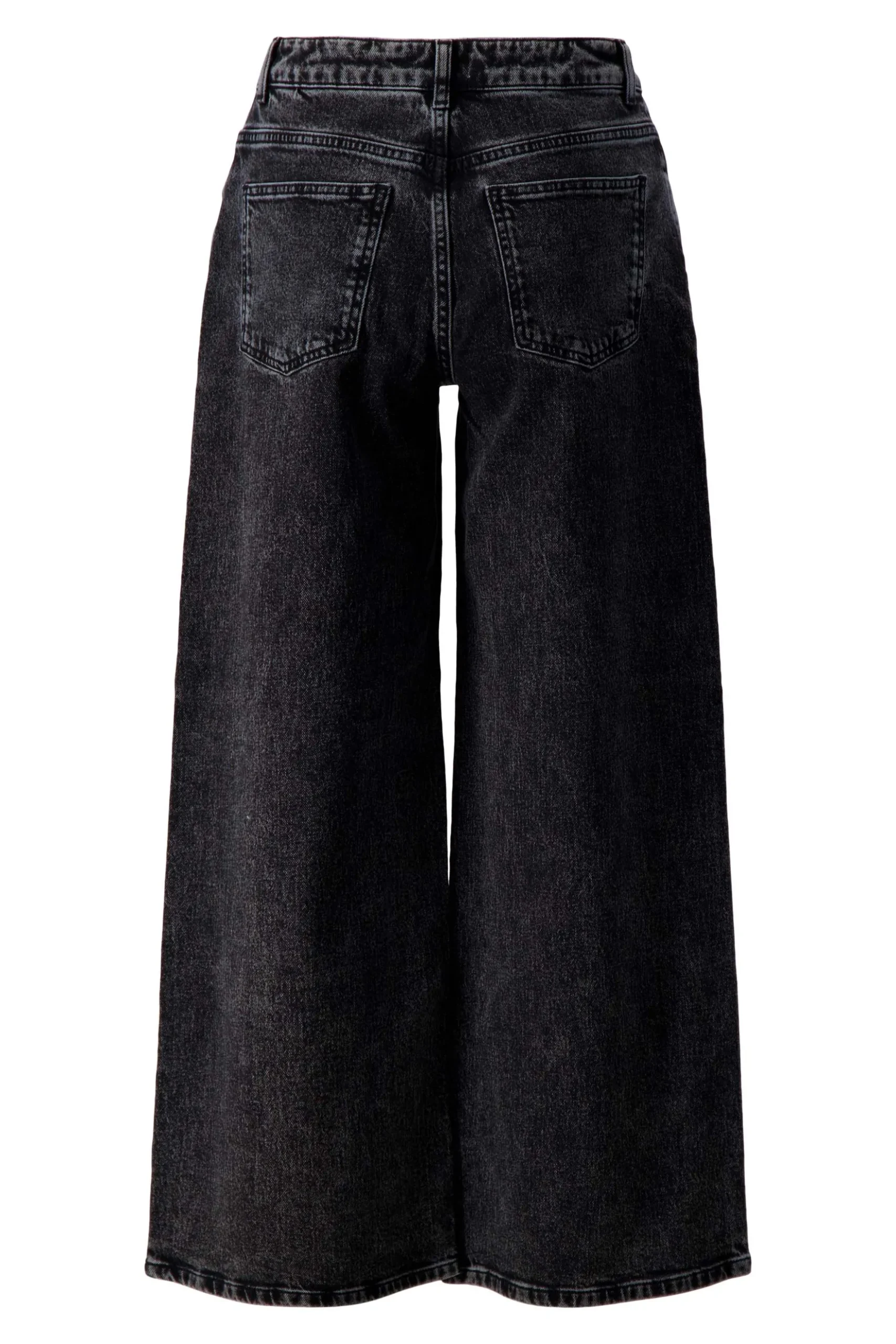 wijde denim met glitter