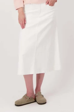 wijde jeans rok